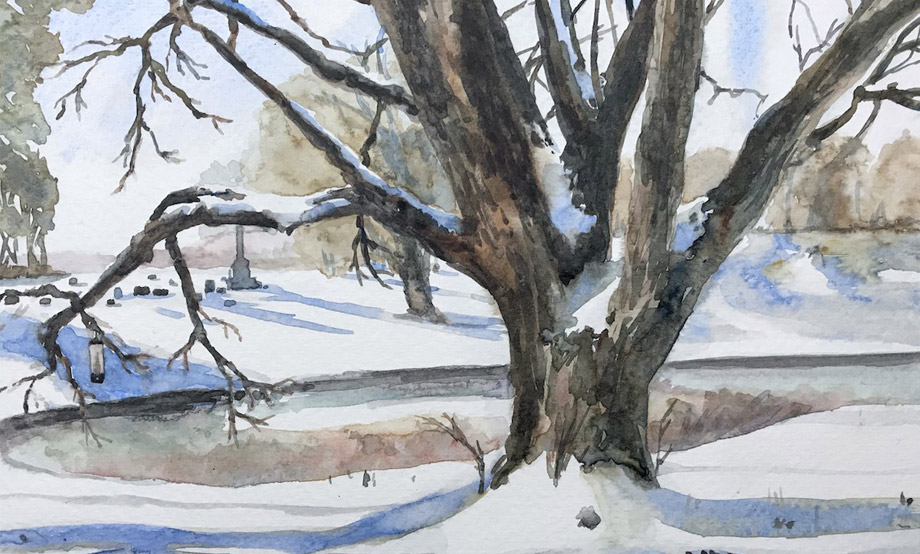 Winter Scenes in Watercolor
