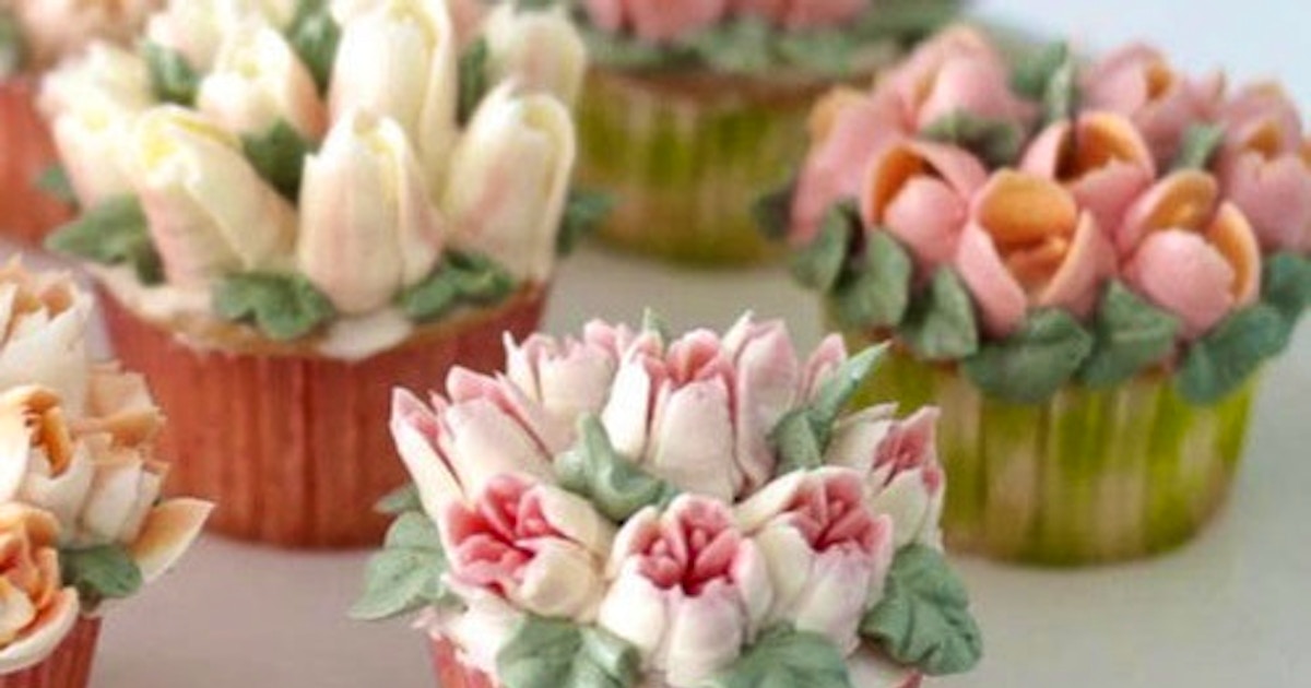 Hello Spring Russian Tips Cupcake Cake Decorating Classes Los