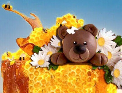 Bears and the Bees Cake