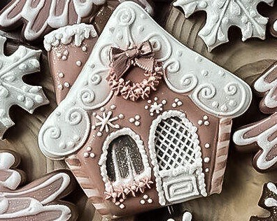 Home for the Holidays Royal Icing Cookie