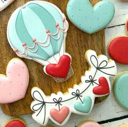 Love is in the Air Royal Icing Cookie