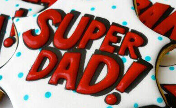 You're My Hero Dad Royal Icing Cookie