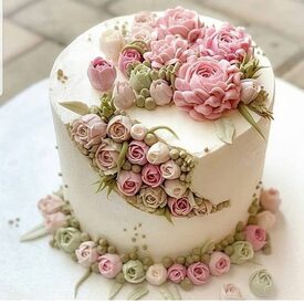 Russian Tip Textured Cake