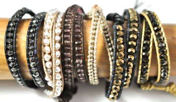 Leather + Bead Bracelet Workshop