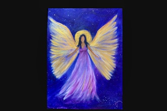 Online Acrylic Painting: Angel
