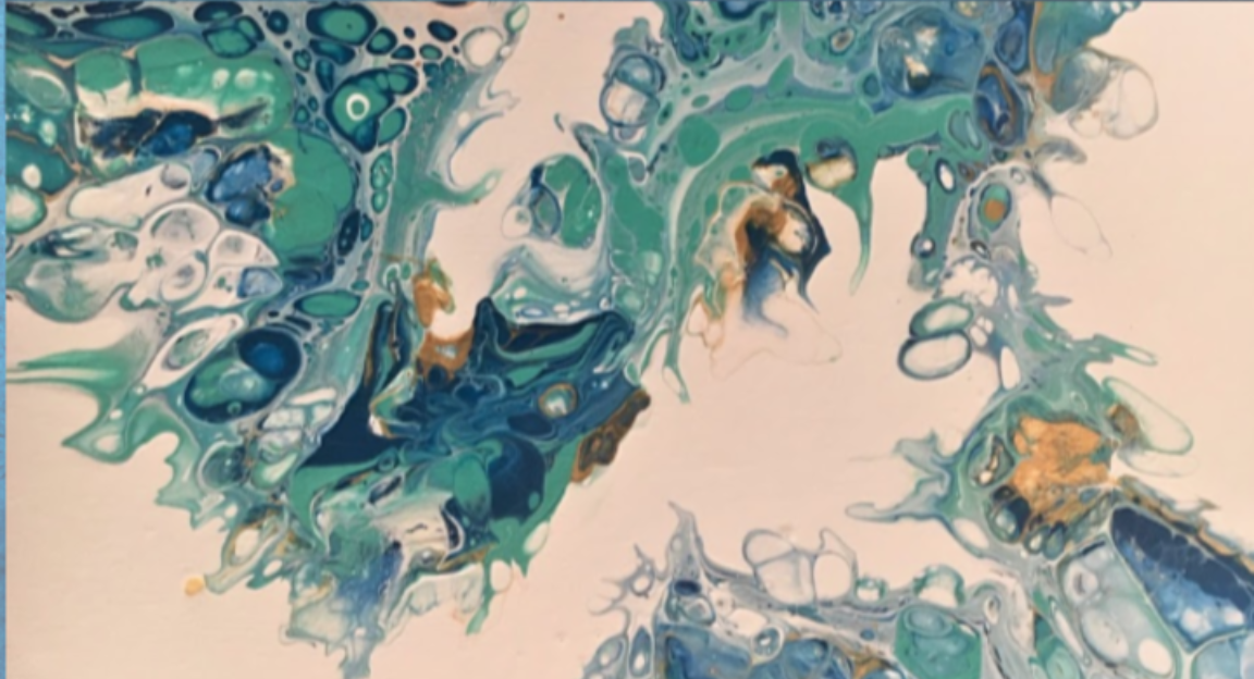 Acrylic Paint Pouring: Flip and Drag