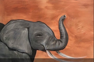 Acrylic Painting: Elephant