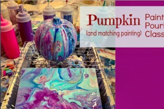 Acrylic Painting: Pumpkin Paint Pour