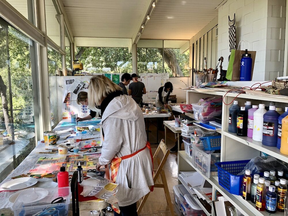 Abstract Mixed Media Art Workshop