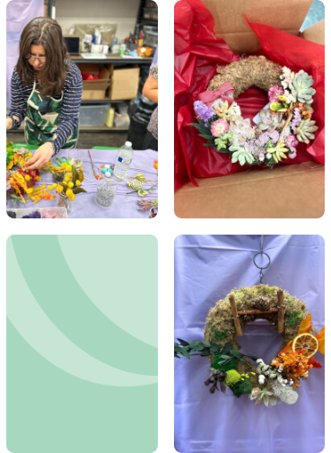 Valentine's Day Wreath or Terrarium Making Workshop