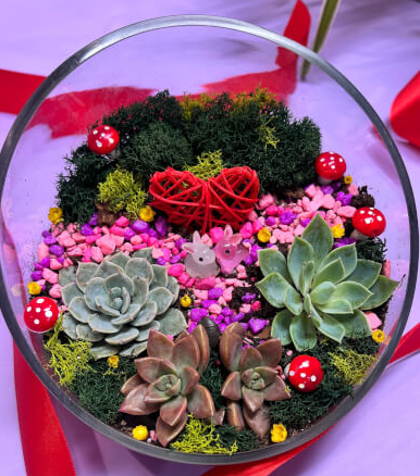 Valentine's Day Terrarium Date Workshop