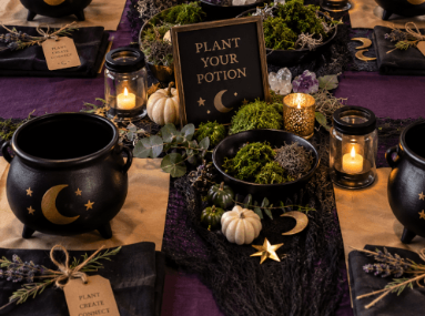 Witchy Cauldron Plant Potion Workshop