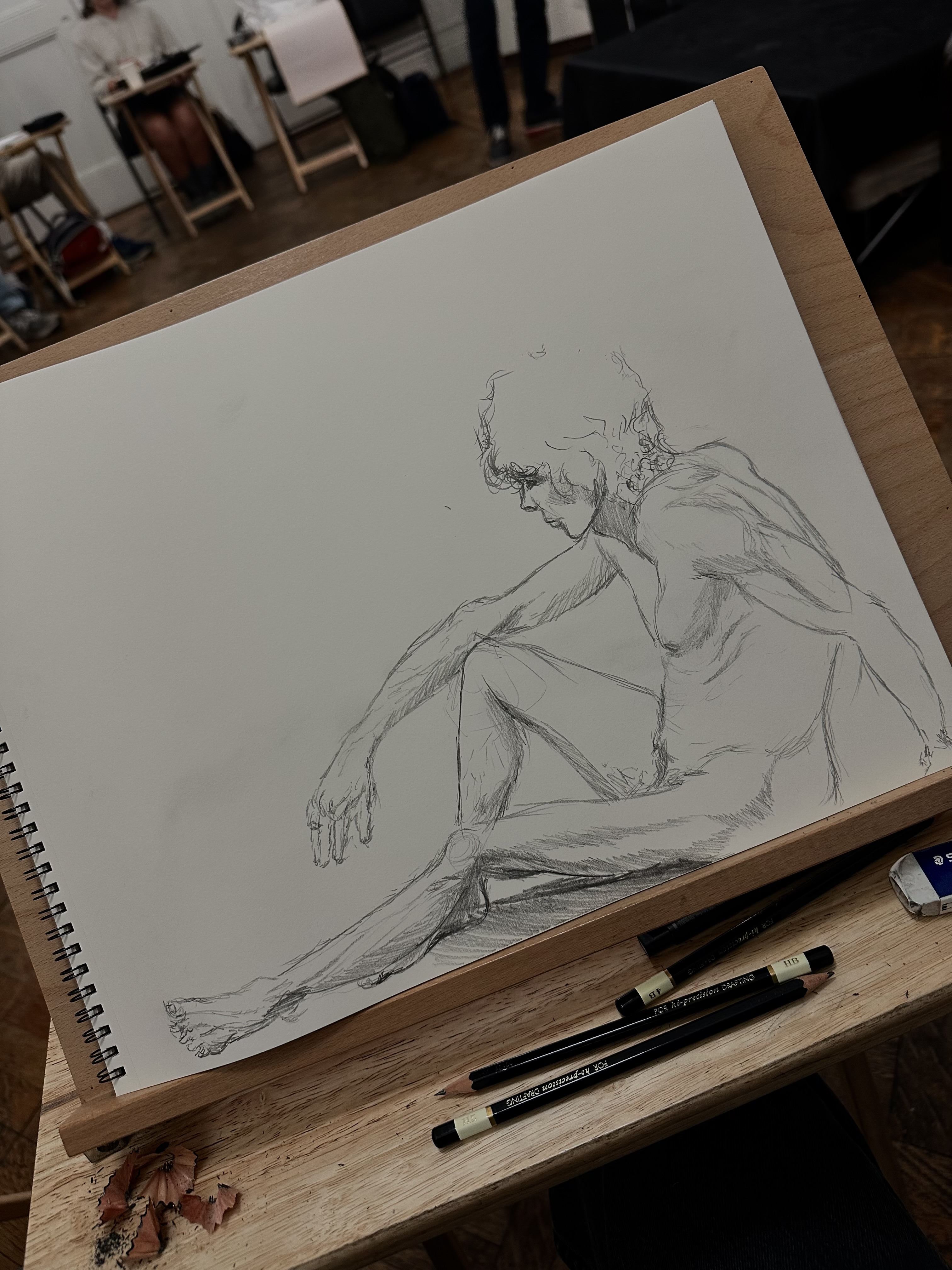 Photo from a student in Weeknight Figure Drawing
